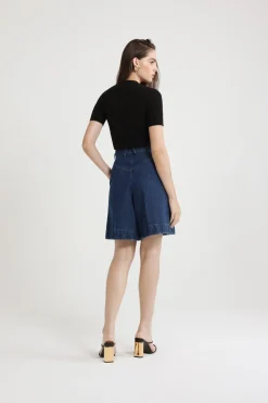 Bermudas in cotton denim
