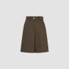 Bermudas in organic cotton gabardine