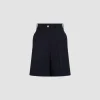 Bermudas in sustainable technical wool twill