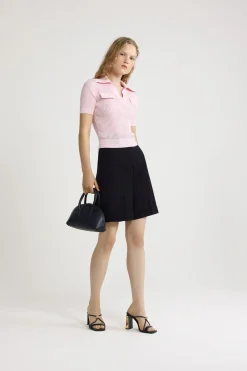 Bermudas in sustainable technical wool twill