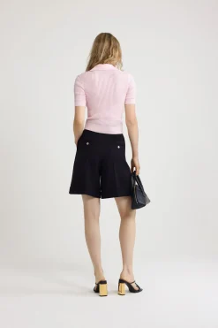 Bermudas in sustainable technical wool twill