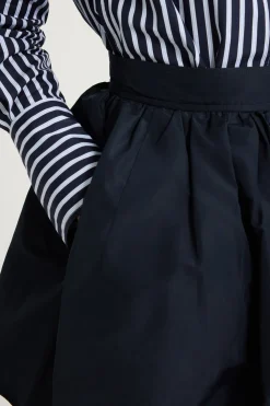 Bubble mini skirt in recycled faille