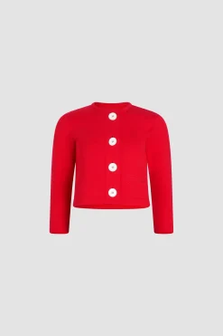 Button cardigan in organic cotton
