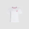 Contrast collar t-shirt in organic cotton