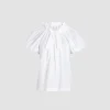Drawstring t-shirt in organic cotton