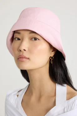 Embroidered Patou logo bucket hat in cotton