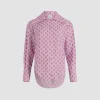Fitted shirt in printed sustainable viscose blend