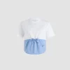 Hybrid t-shirt in organic cotton
