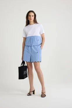 Hybrid t-shirt in organic cotton