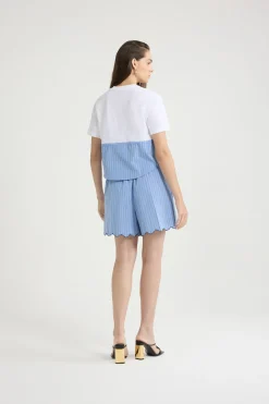 Hybrid t-shirt in organic cotton
