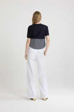 Hybrid t-shirt in organic cotton