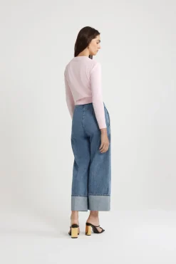 Iconic trousers in cotton denim