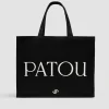 Large Patou tote in cotton canvas