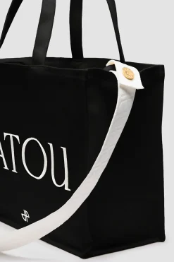 Large Patou tote in cotton canvas