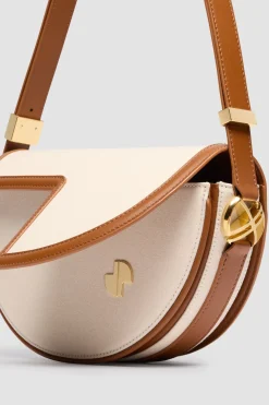 Le Patou bag in leather and canvas