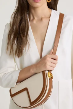 Le Patou bag in leather and canvas