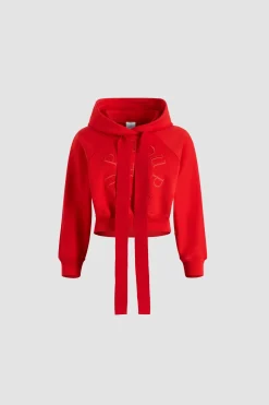 Medallion hoodie in organic cotton