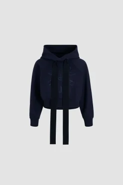 Medallion hoodie in organic cotton