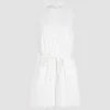Open back playsuit in organic cotton poplin
