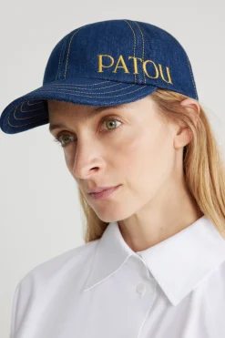 Patou cap in organic cotton denim