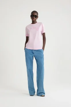 Patou logo and JP monogram t-shirt in organic cotton