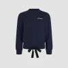 Patou logo embroidered sweatshirt in organic cotton