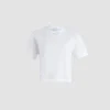 Patou logo embroidered t-shirt in organic cotton