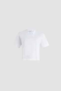 Patou logo embroidered t-shirt in organic cotton