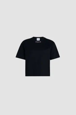 Patou logo embroidered t-shirt in organic cotton