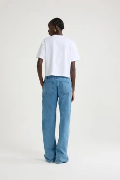 Patou logo embroidered t-shirt in organic cotton