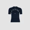Patou logo jacquard knit top in cotton blend