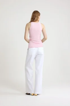 Patou logo tank top in organic cotton