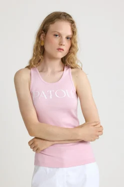 Patou logo tank top in organic cotton