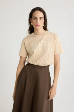 Patou logo t-shirt in organic cotton