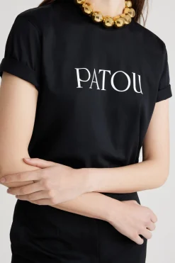 Patou logo t-shirt in organic cotton