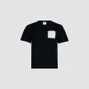 Quilted pocket t-shirt in organic cotton
