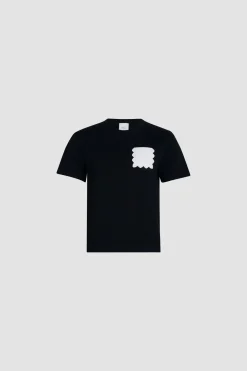 Quilted pocket t-shirt in organic cotton