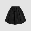 Recycled faille bubble skirt