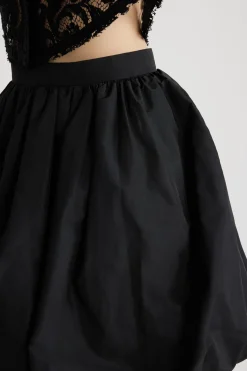 Recycled faille bubble skirt