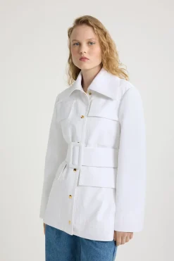 Safari parka in organic cotton gabardine