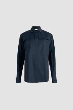 Safari shirt in organic cotton poplin
