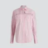 Safari shirt in printed organic cotton poplin