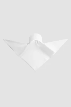 Scarf cap in organic cotton poplin