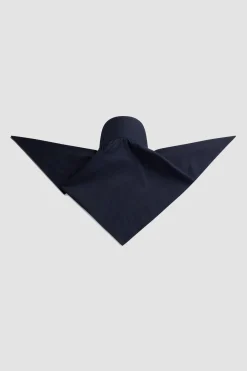 Scarf cap in organic cotton poplin