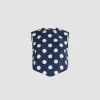 Scarf top in printed recycled ottoman faille