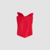 Scarf top in recycled ottoman faille