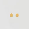 Small face brass earrings