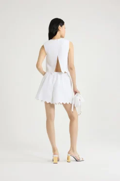 Summer shorts in quilted sustainable viscose blend