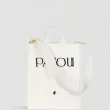 Vertical Patou tote in cotton canvas