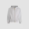 Zipped hoodie in organic cotton